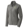 Women's Heather Microfleece Full Zip Jacket Thumbnail