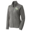Women's Heather Microfleece Full Zip Jacket Thumbnail