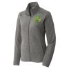 Women's Heather Microfleece Full Zip Jacket Thumbnail