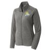 Women's Heather Microfleece Full Zip Jacket Thumbnail