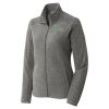 Women's Heather Microfleece Full Zip Jacket Thumbnail