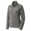 Women's Heather Microfleece Full Zip Jacket Thumbnail