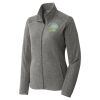 Women's Heather Microfleece Full Zip Jacket Thumbnail