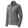 Women's Heather Microfleece Full Zip Jacket Thumbnail